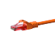 CAT6 Kabel U/UTP - 2 Meter - orange - 100% Kupfer