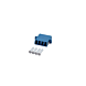 Singlemode Kupplung 4-fach LC-LC Quad - blau