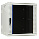 12 HE weißer Netzwerkschrank, schwenkbarer Wandschrank mit Glastür 600 x 600 x 635 mm (BxTxH)