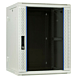 22 HE Netzwerkschrank, schwenkbarer Wandschrank mit Glastür 600 x 600 x 1100 mm (BxTxH)