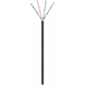CAT6 U/UTP 50m Outdoor Netzwerkkabel Schwarz CCA