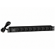 19” Steckdosenleiste - 8 fach - Surge Protection Device - Dänemark