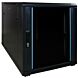 12 HE kleiner Netzwerkschrank mit Glastür 600 x 1000 x 720 mm (BxTxH)