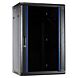 18 HE Netzwerkschrank, Wandschrank mit Glastür, unmontiert 600 x 450 x 900 mm (BxTxH)
