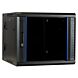 9 HE Netzwerkschrank, schwenkbarer Wandschrank mit Glastür 600 x 600 x 501 mm (BxTxH)