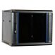 9 HE 19 Zoll Netzwerkschrank, Wandschrank mit Glastür 600 x 600 x 501 mm (BxTxH)