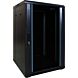 18 HE 19 Zoll Netzwerkschrank mit Glastür 600 x 600 x 1000 mm (BxTxH)