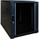 12 HE kleiner Netzwerkschrank mit Glastür 600 x 600 x 720 mm (BxTxH)