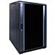 18 HE 19 Zoll Netzwerkschrank mit Glastür 600 x 800 x 1000 mm (BxTxH)