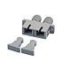 Multimode Kupplung SC-ST Duplex - grau