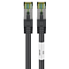 Cat8 Kabel S/FTP/PIMF - 0,50 Meter - schwarz