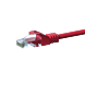 CAT5e Kabel U/UTP - 10 Meter - rot - 100% Kupfer