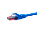 CAT6 Netzwerkkabel, U/UTP, 0,15 Meter, Blau, 100% Kupfer