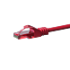 CAT6 Netzwerkkabel, U/UTP, 0,25 Meter, Rot, 100% Kupfer