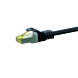 RJ45 Netzwerkkabel S/FTP (PiMF), mit CAT 7 Rohkabel, Schwarz, 50m