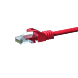 CAT5e Kabel U/UTP - 0,25 Meter - rot - CCA