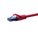UTP CAT6a 0,15m rot - 100% Kupfer