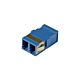 Singlemode Keystone-Glasfaserkupplung LC-LC Duplex - blau