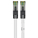 Cat8 Kabel S/FTP/PIMF - 0,50 Meter - weiß