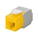 Keystone Konnektor CAT 6a UTP - Toolless - Gelb