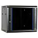 9 HE Netzwerkschrank, Wandschrank mit Glastür, unmontiert 600 x 450 x 500 mm (BxTxH)
