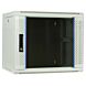 9 HE weißer Netzwerkschrank, Wandschrank mit Glastür 600 x 450 x 500 mm (BxTxH)