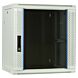 12 HE weißer Netzwerkschrank, Wandschrank mit Glastür 600 x 450 x 634 mm (BxTxH) 