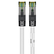 Cat8 Kabel S/FTP/PIMF - 0,25 Meter - weiß