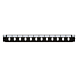 Frontplatte LC/SC 12-Port schwarz Duplex/Simplex, geeignet für universelle Glasfaserablage