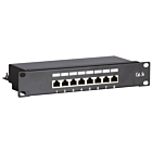10 Zoll Patchfeld 8 Ports CAT 5e FTP