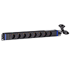 19 Zoll Mehrfachsteckdosenleiste mit C14 Stecker - 8-fach