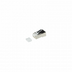 CAT6 Konnektor RJ45  - geschirmt- mit hilfstück - für flexible Kabel