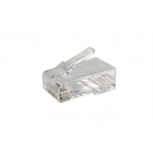 CAT6 Konnektor RJ45 + Hilfsstück – ungeschirmt - für flexible Kabel