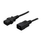 Stromkabel C19 auf C20 - 1,80 Meter schwarz