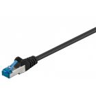 CAT 6a Kabel LSOH - S/FTP - 0,25 Meter - Schwarz