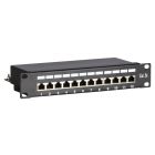 10 Zoll Patchfeld 12 Ports CAT 5e FTP