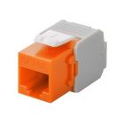 Keystone Konnektor CAT 6a UTP - Toolless - Orange