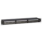 19 Zoll Netzwerk Patchfeld CAT 5e, FTP 24-fach