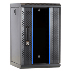 9 HE 10 Zoll Netzwerkschrank mit Glastür 312 x 310 x 486 mm (BxTxH)