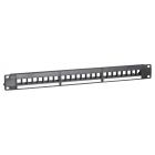 UTP Keystone-Patchpanel - 24 Ports unbestückt