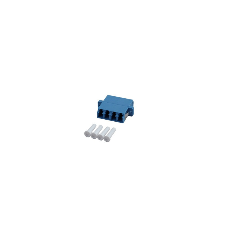 Singlemode Kupplung 4-fach LC-LC Quad - blau