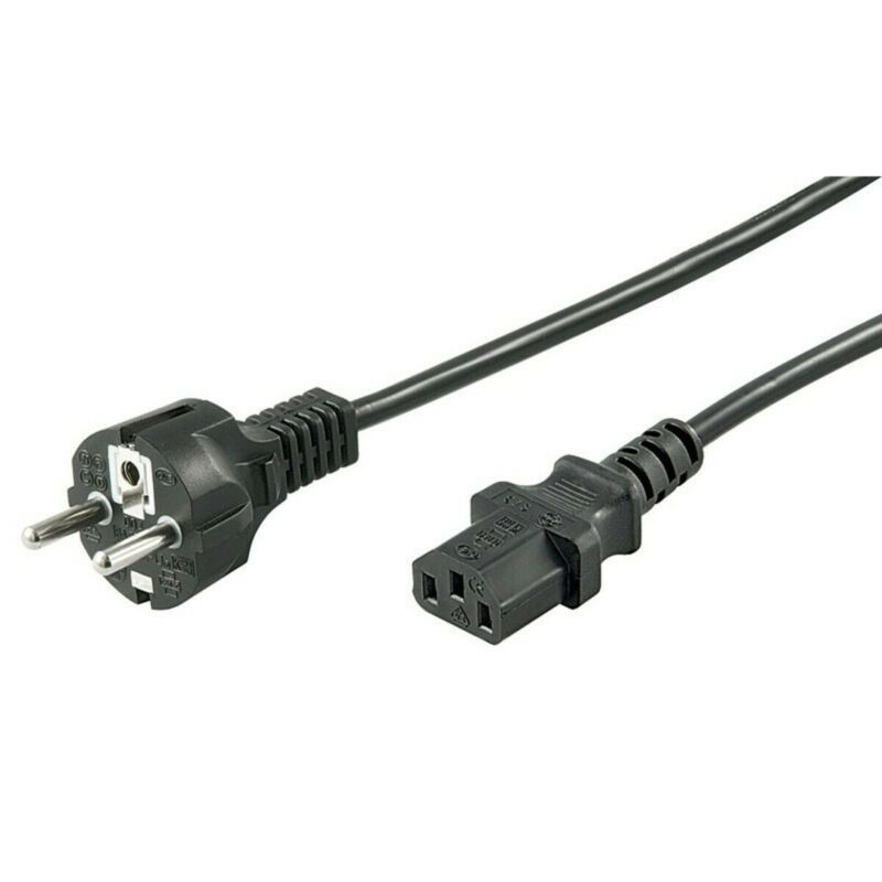 Stromkabel Schuko und C13 - 2 Meter schwarz