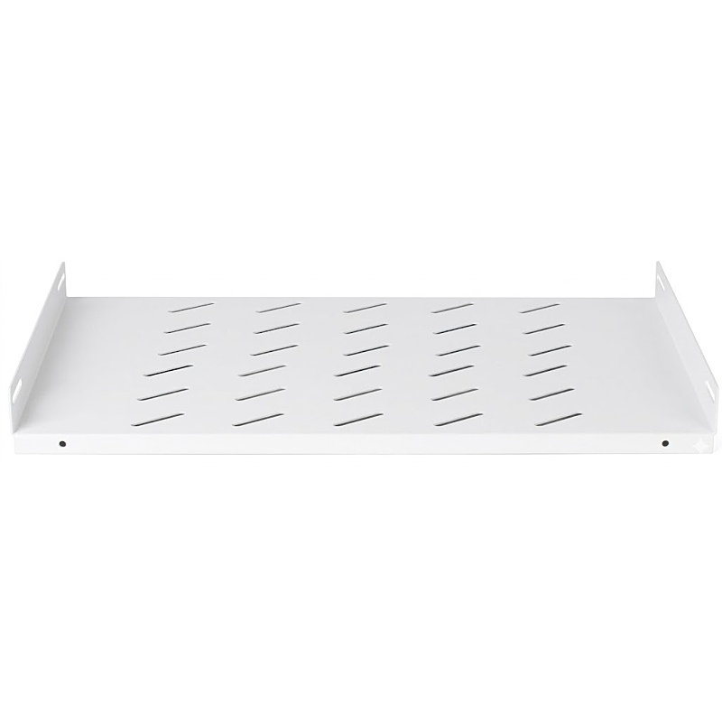 1 HE perforierter Regalboden für Wand-Netzwerkschrank 600 mm tief - weiss