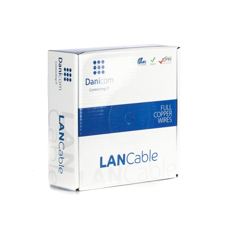 DANICOM CAT6a Kabel U/UTP 50 Meter – LSZH (Fca)