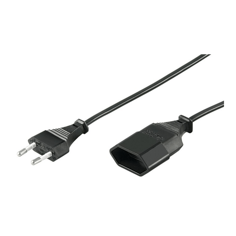 Stromkabel Euro - 3 Meter schwarz