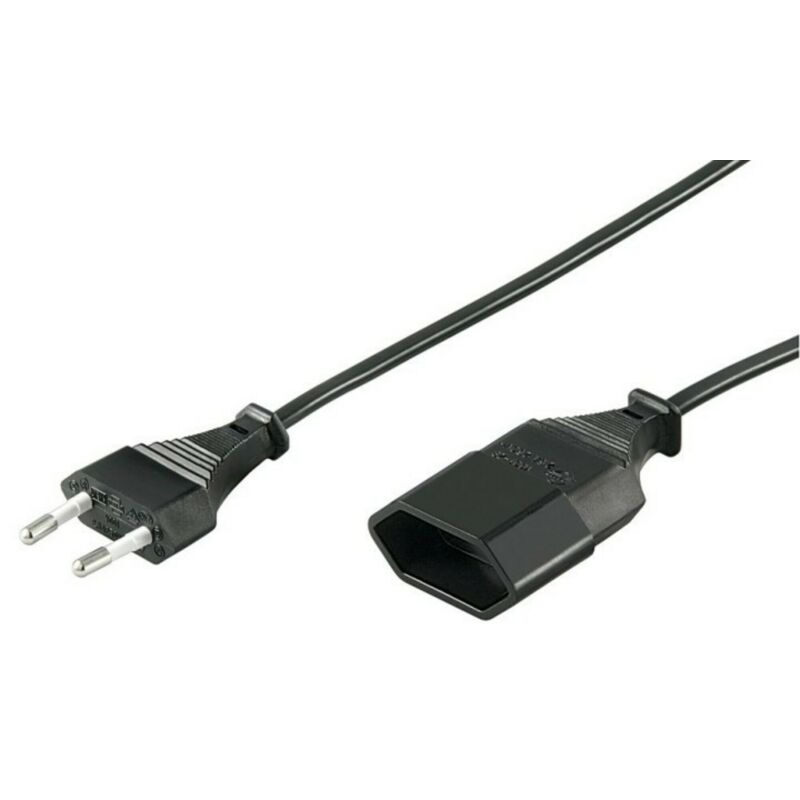 Stromkabel Euro - 5 Meter schwarz