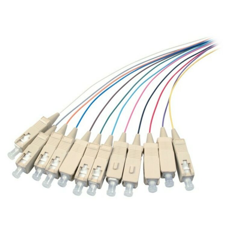 Set OS2 Glasfaser Pigtail SC/APC - multicolor