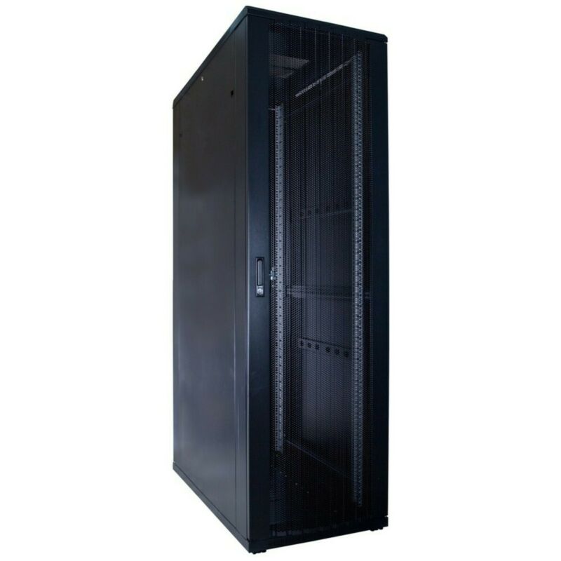 42 HE 19 Zoll Netzwerkschrank mit perforierter Tür 600 x 1200 x 2000 mm (BxTxH)