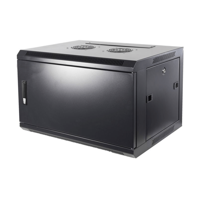 4 HE Netzwerkschrank, Wandschrank, mit Metalltür 600 x 600 x 280mm (BxTxH)