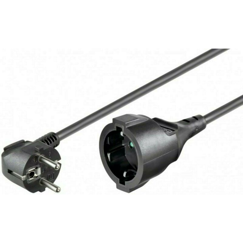 Stromkabel Schuko - 5 Meter schwarz